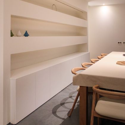 Móvel sala embutido em lacado